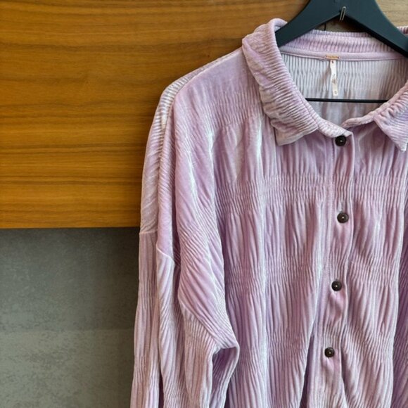 Free People velvet blouse My Best Top By, Size M - Picture 6 of 11